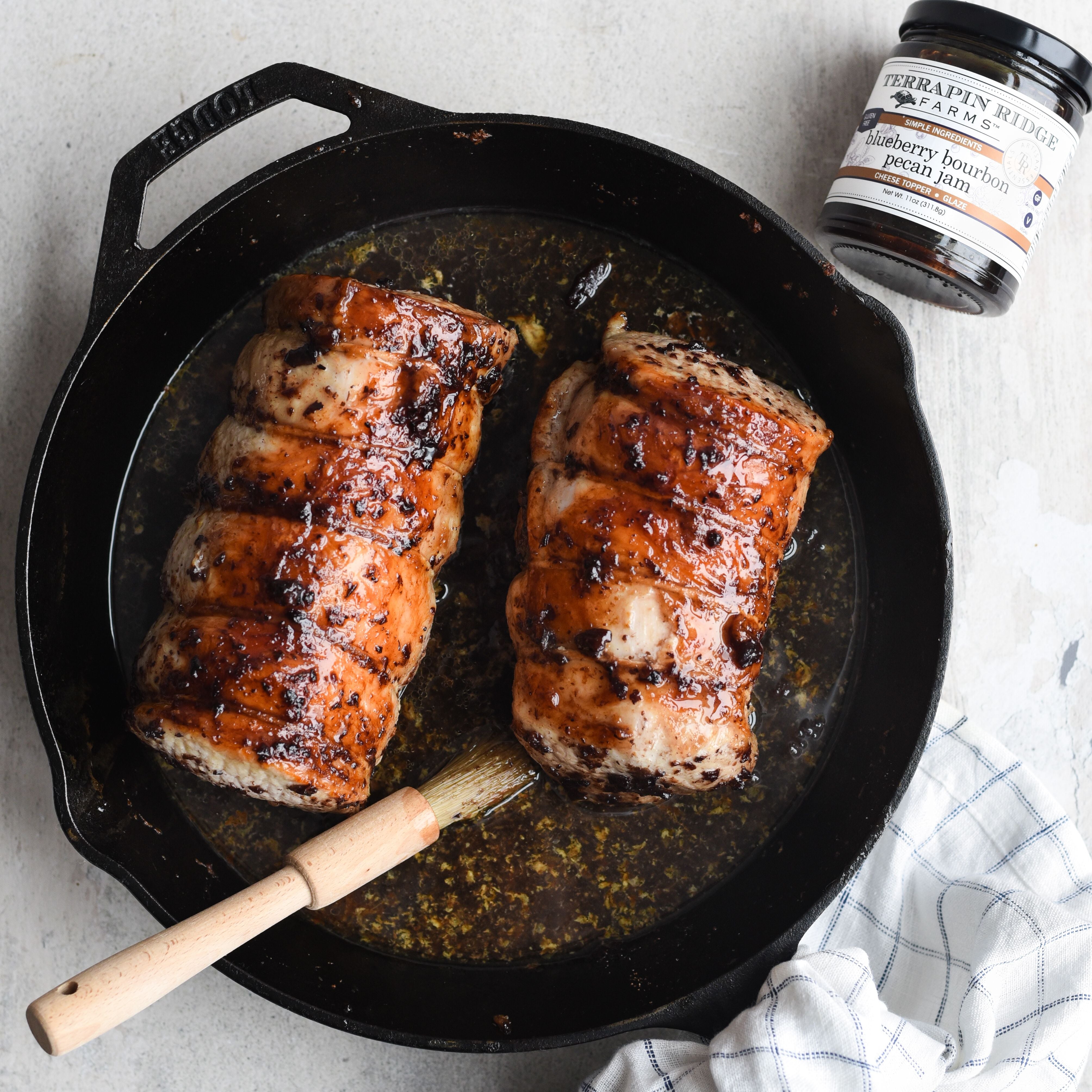 Blueberry Bourbon Pecan Gourmet Jam and Pork Loin Recipe Blueberry Bourbon Pecan Gourmet Jam and Pork Loin Recipe